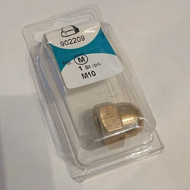 Hutmutter M10 Messing 1x  - Bild 1 von 1