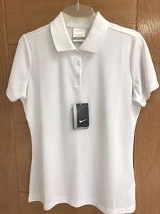 Nike Dr-FIT Victory Polo Golf Short Sleeve Shirt White Size M (UK 12-14) RRP £42 - Picture 1 of 8