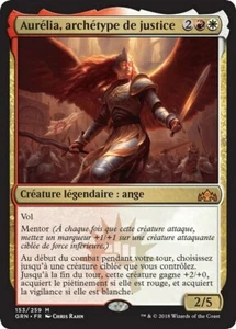Magic The Gathering MTG AURELIA, EXEMPLAR OF JUSTICE FRENCH Guilds of Ravnica NM - Picture 1 of 1