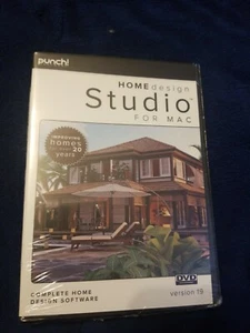 Punch! Software Home Design Studio for Mac V19 - DVD Format - Sealed, Ships Free - Picture 1 of 3