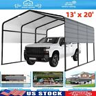 13'x20' Metal Carport Garage Outdoor Canopy Heavy Duty Shelter Car Shed Storage