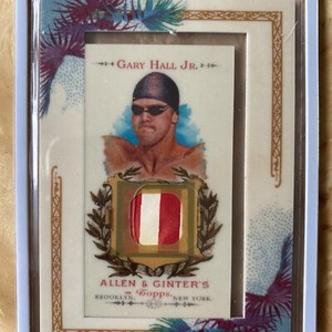 Gary Hall Jr. 2007 Topps Allen & Ginter Swimming Cap Card American Flag!
