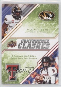 2009 Upper Deck Draft Edition Green /350 Graham Harrell William Moore Rookie RC