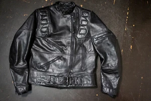 Vintage Wilsons Leather Throat Tab Cafe Racer Insulated Biker Motorcycle Jacket - Bild 1 von 16