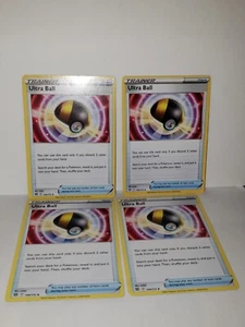 Pokemon TCG 4 X Ultra Ball 150/172 - Brilliant Stars - Playset - Picture 1 of 3