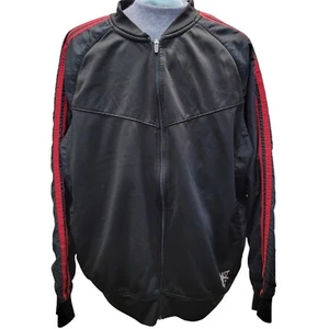 Unisex Black Long Sleeve Jacket Double Red Stripe Sz 2XL ~ Everlast Sport - Picture 1 of 11