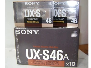 Lotto 30 Audiocassette Sony C-46 NUOVE SIGILLATE UX-S 46 made in Japan - Foto 1 di 11