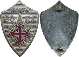 F.F.I, Maquis 80° Régiment d’Infanterie, émail, dos lisse, anneaux, Drago Déposé - Bild 1 von 1