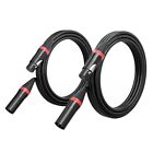 2 Pack Xlr Microphone Cables Microphone Xlr Stable Connection 10 Ft R4p35582