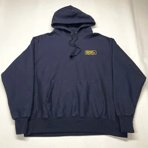 Champion Reverse Weave Hoodie Mens XL Blue Sweatshirt Sweater Glass Logo Y2K - Bild 1 von 20