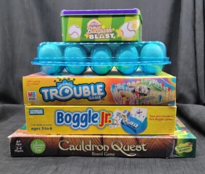 Lote de 5 juegos de mesa familiares (edades 3+) ~ DIVERSIÓN FAMILIAR, NOCHE DE JUEGOS ~ 100% JUGABLES #4 Foto 1 de 4