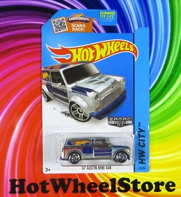 2015  Hot Wheels  ZAMAC   '67 AUSTIN MINI VAN   Card #27   HW33-032724 - Image 1 of 4