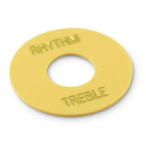WD Rhythm Treble Ring Washer Gibson Toggle Switches Cream Gold Print GRTCG - Picture 1 of 1