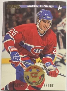 1996-97 Donruss Press Proofs Martin Rucinsky #123 Montreal Canadiens #’d /2000 - Picture 1 of 2