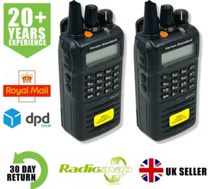 VERTEX EVX-539 UHF 4 WATT DMR DIGITAL TWO WAY RADIOS X 2 *FREE EARPIECES* - Picture 1 of 7