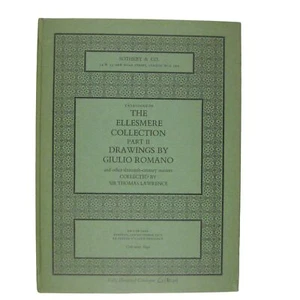 Sotheby's Auction Catalog Ellesmere Collection Part II Drawings Romano 1972 - Imagen 1 de 10