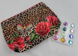 Estee Lauder Animal Print Cosmetic Bag Makeup New Gem Birth Stone - Picture 1 of 5