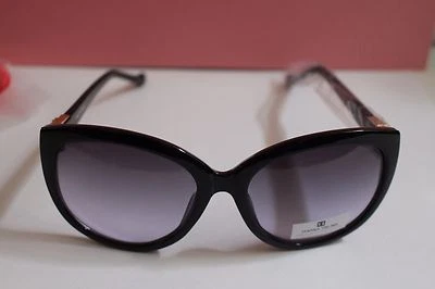 RARO, Óculos de Sol Feminino Ivanka Trump IT 058 77 Lente Roxa Desbotada Armação Preta - Imagem 1 de 4