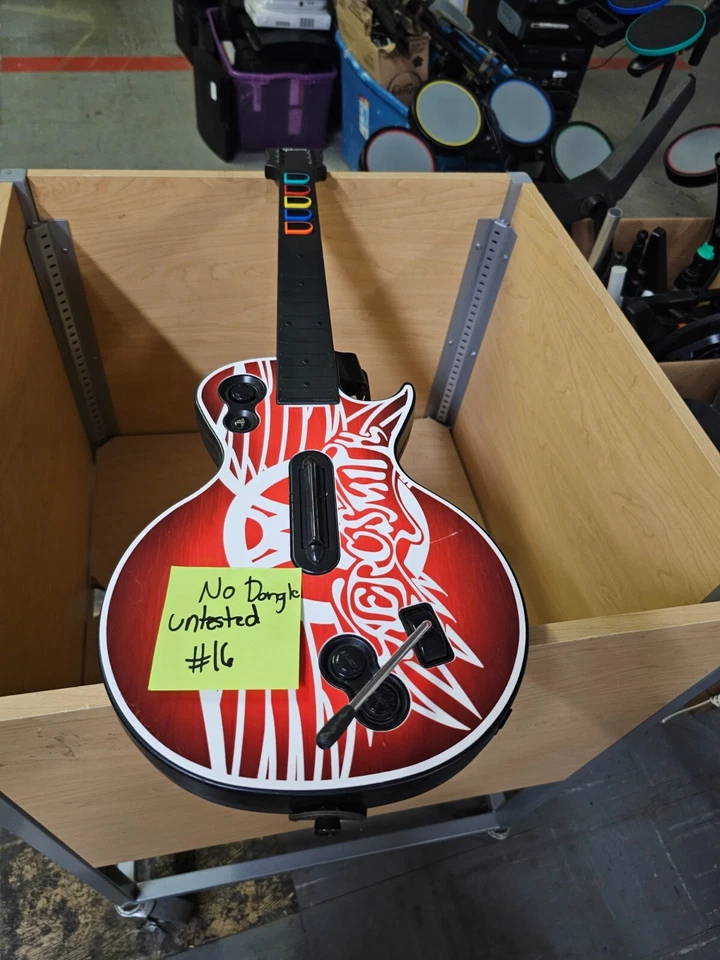 RedOctane Les Paul Wireless Guitar Hero Controller PS3- Aerosmith NO DONGLE #16 - Image 1 of 1