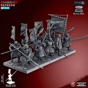 Naginata Samurai socle carree - Imagen 1 de 1