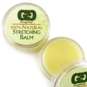 Gauge Gear Ohr Stretching Balsam Creme, verwendet für Stecker, Verjüngungen, Expander 10ml - Bild 1 von 3