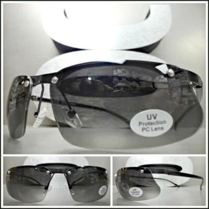 Modern Contemporary UPSCALE LUXURY Fashion SUN GLASSES Sophisticated Black Frame - Picture 1 of 7