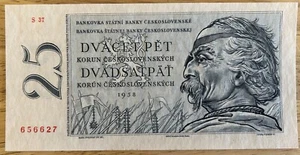 Tschechoslowakei P-87 25 Korun Jahr 1958 Banknote unzirkuliert - Bild 1 von 2
