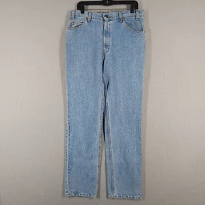 Vintage Levis 509 Jeans Mens 34x32 Blue Orange Tab Denim Pants Made in USA 80s - Picture 1 of 15