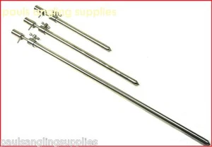 3 x Assorted Fishing Stainless Steel Banksticks Extending 20,30,50 cm - Picture 1 of 1