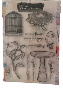 Brutus Monroe Bru3860 Feathered Friends birdcage nest, spring birdbath - Picture 1 of 1