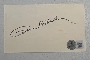 Gene Roddenberry Star Trek Signed 3x5 Cut Index Card Autograph Auto Beckett BAS - Picture 1 of 2