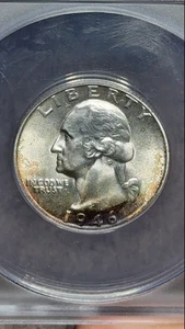1946 Washington Silver Quarter ANACS MS65 - Cert 7749912 - Picture 1 of 4