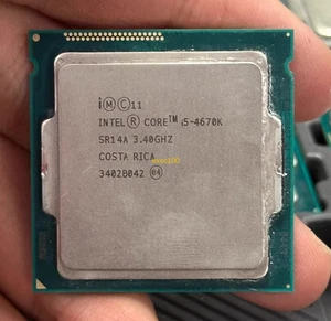 4Th Gen Intel Core i5 4670K LGA 1150 3.4 GHz CPU Processor Haswell 4-Core SR14A - Picture 1 of 5
