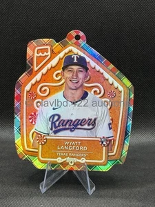 2024 TOPPS MLB Holiday Wyatt Langford MLBO-16 Oversized Die Cut Ornament Rangers - Picture 1 of 2