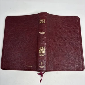 The Open Bible Expanded Edition KJV Burgundy Genuine Leather, 1985 Nelson 676BG - Imagen 1 de 17