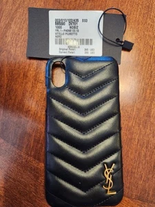 YSL Saint Laurent iPhone 10 Hülle Damen Herren Designer war $395 neu mit Etikett - Bild 1 von 2