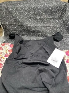 NWT Blanqi M Medium Everyday Maternity Belly Support Tank Top Deepest Black NWT - Picture 1 of 9