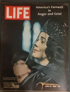 LIFE Magazine "Dr. MARTIN LUTHER KING Jr." Near Mint April 19, 1968 MLK Assassin - Imagen 1 de 6