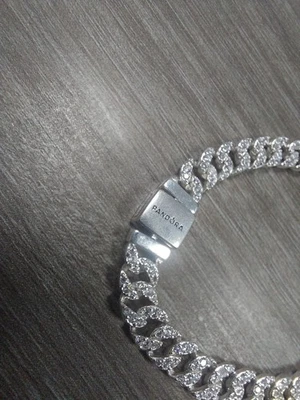 Bracciale Pandora Catena Cubana Pavè 18 Cm - Imagen 1 de 3