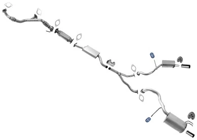 Silenciadores traseros dobles para Hyundai Santa Fe 2007-2009 3,3 L resonador tubo en Y Foto 1 de 4