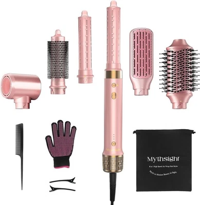 6-in-1 Air Styler, Hair Dryer & Blow Dryer Brush with Auto Wrap Curl L/R Travel - Image 1 of 4