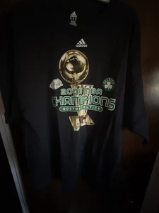 Boston Celtics 2008 NBA Finals Champions T-Shirt Men's Green, Size XXL - Picture 1 of 3