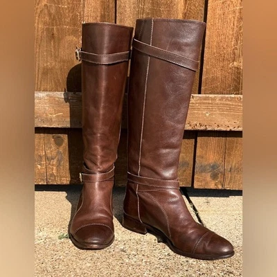 Botas de montar Pour La Victoire Maggie para mujer cuero marrón talla 8 usadas en excelente estado Foto 1 de 4
