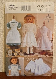 VOGUE CRAFT TERESA LAYMAN Old Fashion DOLL Sewing Pattern 18" 9984 - Picture 1 of 3