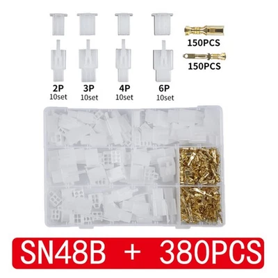 380 Pieces Automotive Terminal Blocks Connectors Kit for Vehicle Wiring - Image 1 of 4