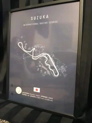 Framed 30 x 40 cm  F1 Track Canvas Print Wall Art Poster Picture Large - Image 1 of 4