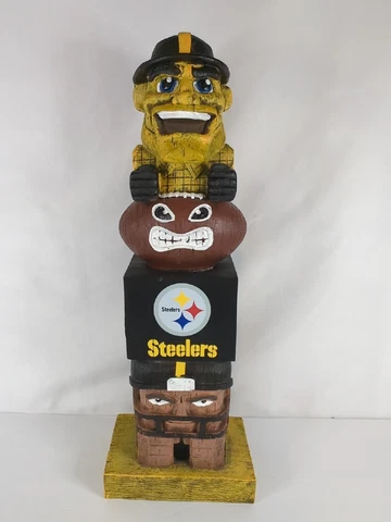NFL Pittsburgh Steelers 15 1/2” Mascot Tiki Totem Pole Cover