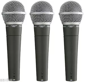 Pyle Mic Dynamic Handheld Microphone for Church Stage Studio Vocal Singing 3-PK - Picture 1 of 4