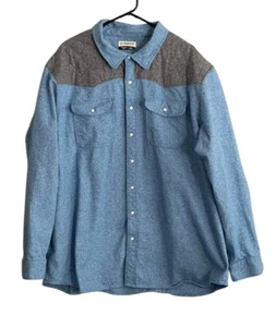 Magellan Classic Fit Pearl Snap Shacket Mens 3XL Shirt Jacket Workwear Western - Picture 1 of 6