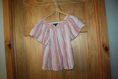 Blusa de Algodón a Rayas de Lino de Picnic para Mujer de Banana Republic - S Foto 1 de 3